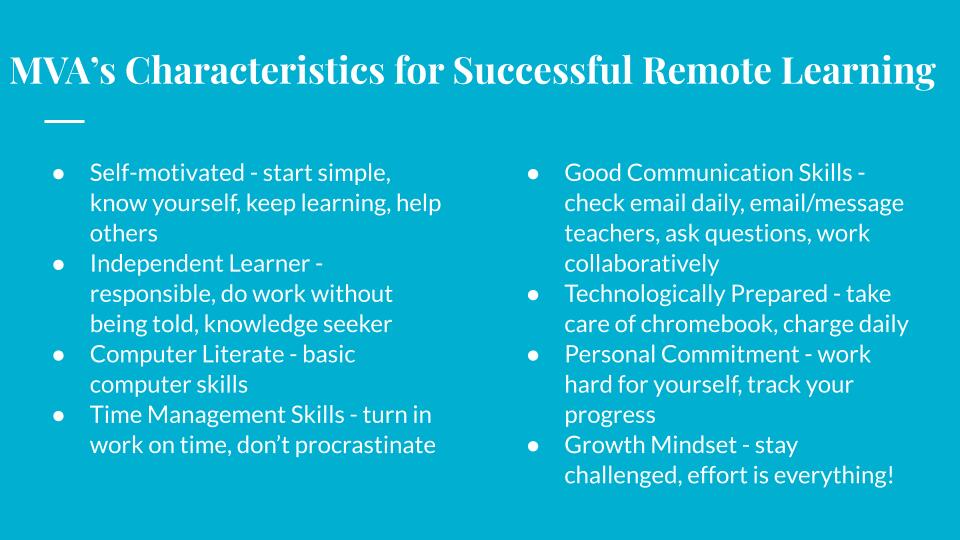 characteristics for successful remote learning
